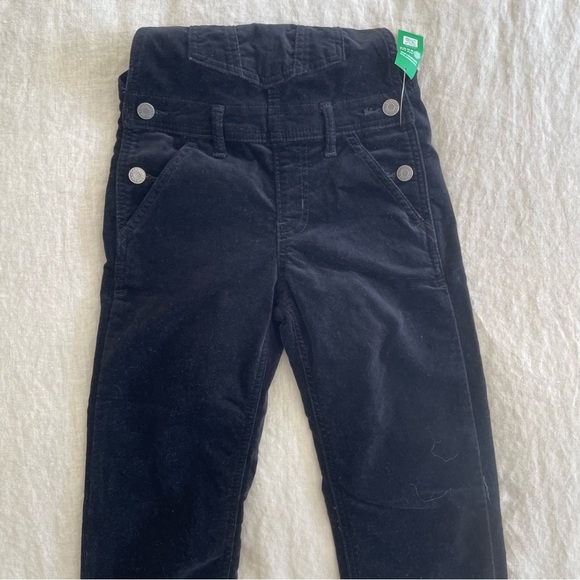 NWT Never Worn GAP Kids Velvet Black Overalls - Picture 3 of 5